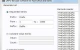 Postal Barcode Label Creator screenshot
