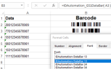 GS1 DataBar Barcode Font Package screenshot