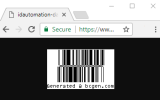 ASPX GS1 DataBar Barcode Script screenshot