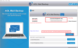 DRS AOL Backup Tool screenshot