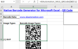 Excel QR Code Barcode Generator screenshot