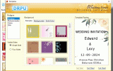 Excel Wedding Invitation Card Maker Tool screenshot