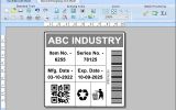 Product Supply Industry Label Software screenshot