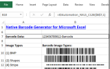 Excel Linear Barcode Generator screenshot