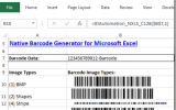 Barcode Generator for Excel screenshot