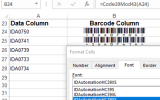 Code 39 Barcode Font Package screenshot