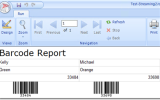 ASPX Linear Barcode Script screenshot