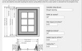 WDMA Standard Window Sizing Tool screenshot