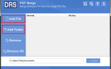 DRS PST Merge Tool screenshot