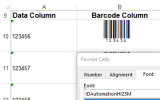 Interleaved 2 of 5 Barcode Fonts Package screenshot