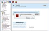 Data sanitization software screenshot