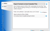 Export Contacts to Auto-Complete Files screenshot