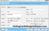 Birthday Card Software screenshot