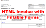 VeryUtils HTML Invoice with Fillable Forms screenshot