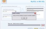 MySQL to MSSQL Database Conversion screenshot