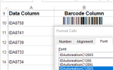 Code 128 Barcode Font Package screenshot