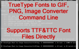 VeryUtils TTF to Image Command Line screenshot