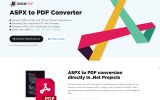 ASPX to PDF Converter screenshot