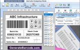Manufacturing Barcode Software screenshot