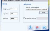 MS Access to MySQL Conversion Utility screenshot
