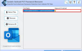 MCT Outlook PST Password Remover screenshot
