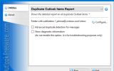 Duplicate Outlook Items Report screenshot