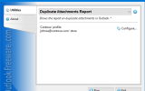 Duplicate Attachments Report for Outlook screenshot