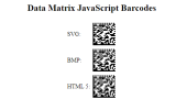 JavaScript Data Matrix Generator screenshot