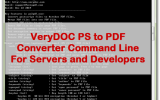 VeryUtils PS to PDF Converter Command Line screenshot