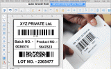 Excel MacOS Barcode Labeling Software screenshot