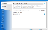 Export Outlook to DOCX screenshot