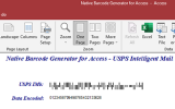 Access USPS Barcode Generator screenshot