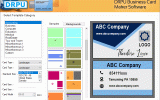 Excel Business Cards Making Application screenshot
