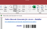 Access GS1 DataBar Barcode Generator screenshot