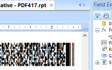 Crystal Reports PDF417 Barcode Generator screenshot
