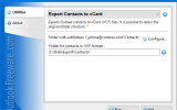 Export Contacts to vCard for Outlook screenshot
