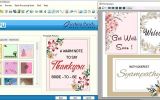 Excel Wishing Cards Designing Software screenshot