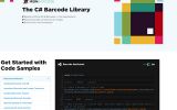 The C# Barcode Library screenshot