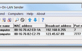 Wake-On-LAN Sender screenshot