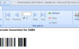 SSRS GS1 DataBar Barcode Generator screenshot