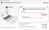 MacSonik MBOX to PDF Converter Tool screenshot