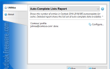 Auto-Complete Lists Report for Outlook screenshot