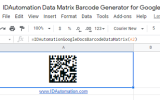 Sheets Data Matrix Script for Google screenshot